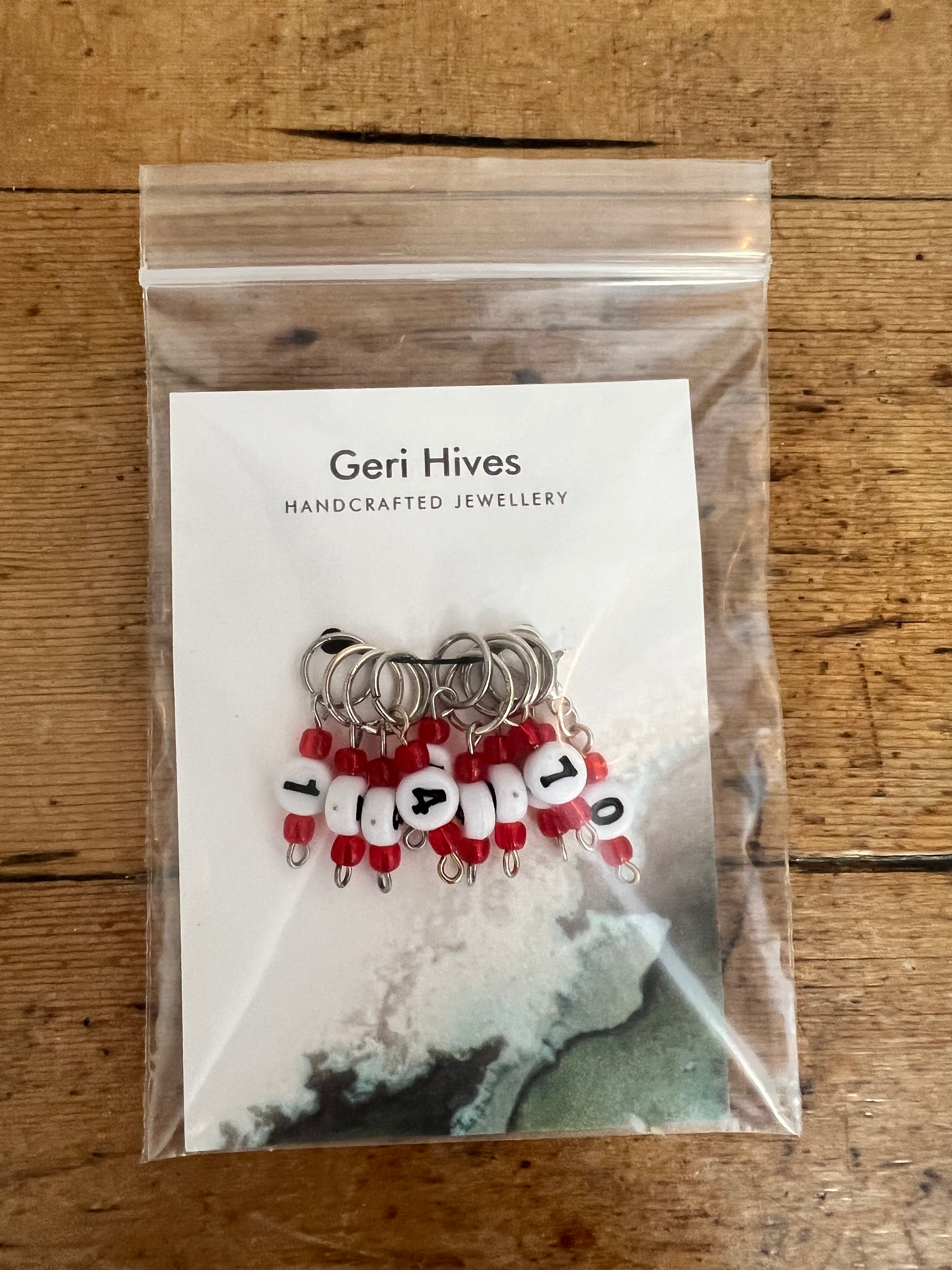 Geri Hives Numbered Stitchmarkers